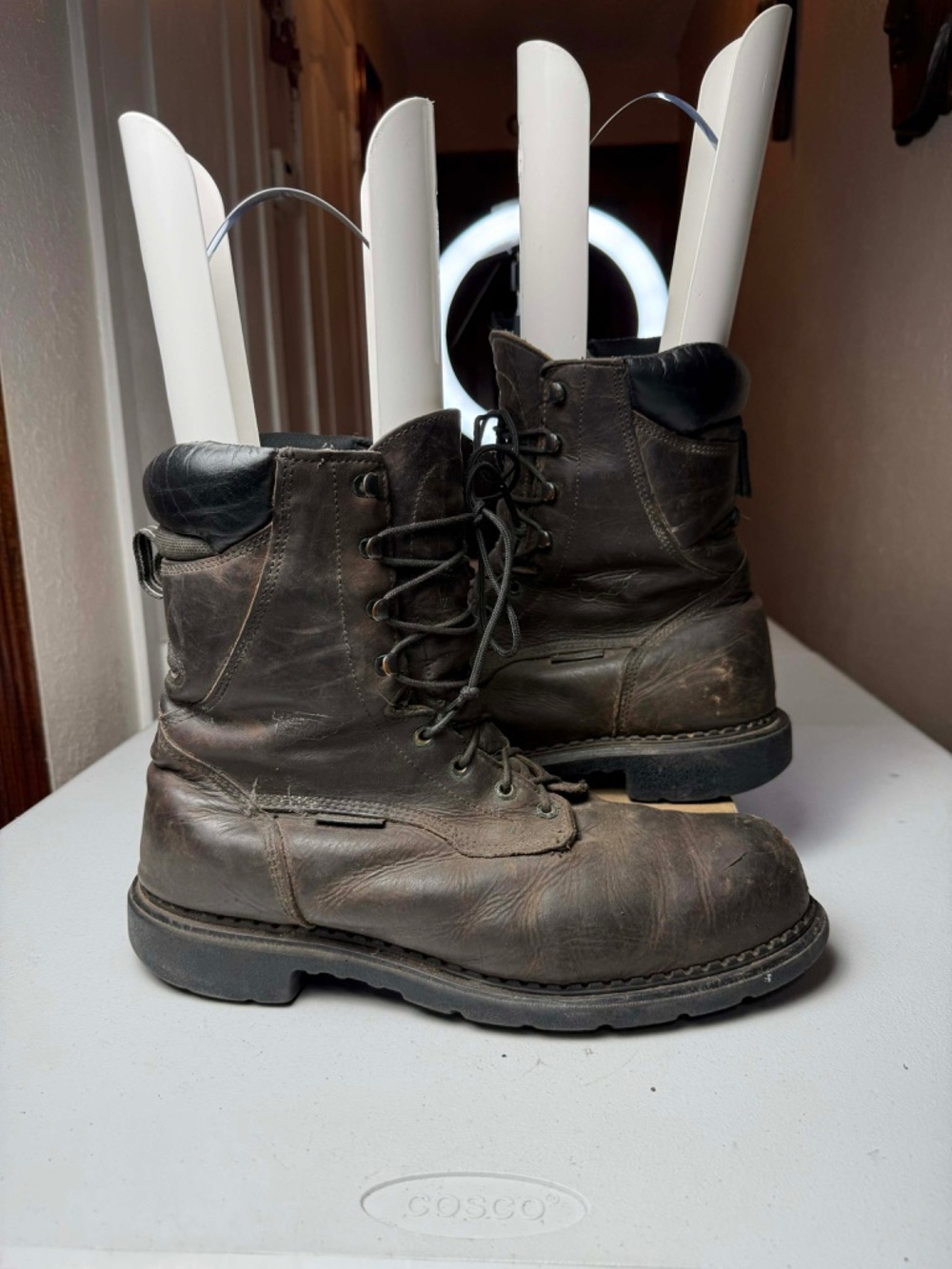 Red Wing Shoes Boots Mens Sz
14 Brown Leather Soft Toe Work
USA